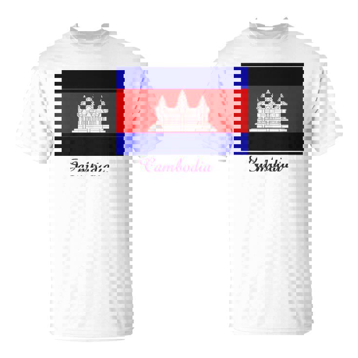 カンボジア カンボジア国旗 お土産 Tシャツ