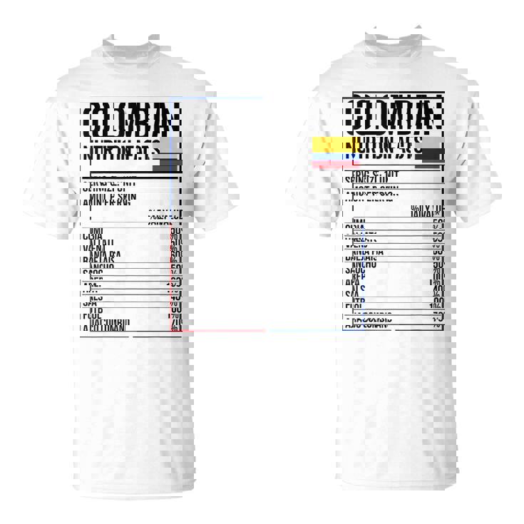 コロンビア 栄養成分 食品 カミセタ コミダ コロンビア Tシャツ