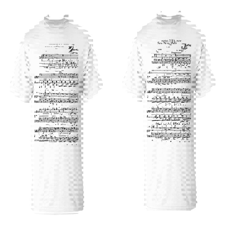 ショパン ピアノ ピアニスト 楽譜 B-Flat-Minor Musicians Tシャツ