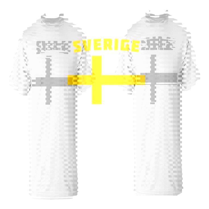 スウェーデンサッカースウェーデン国旗 ファンジャージ Tシャツ