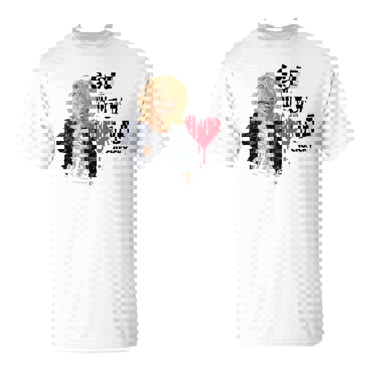 チャッキー・ティファニー・イート・ユア・ハート・アウト・バレンタイン 長袖tシャツ Tシャツ