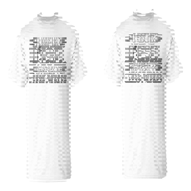 ディーゼルカフェインで走るトラック運転手 Tシャツ