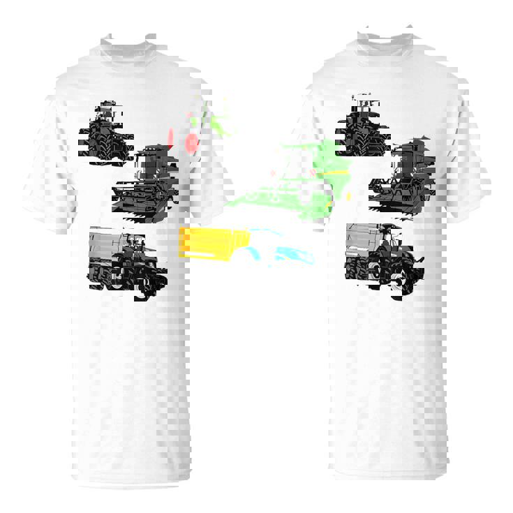 トラクター トラクター コンバインハーベスター 農家 農業 Tシャツ