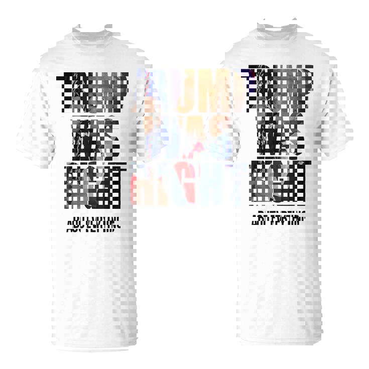 トランプはすべてについて正しかった-トランプ・キス・フラッグ Tシャツ