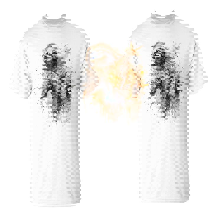 ナマケモノのアートワーク 動物ナマケモノ Tシャツ