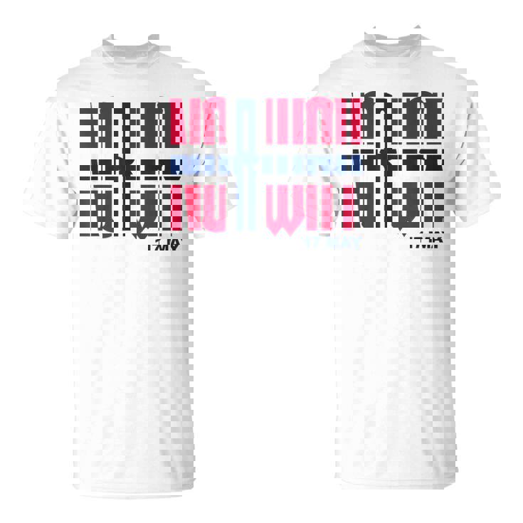 ノルウェーの国旗またはノルウェーの日のノルウェーの国旗 Norway Flag Yttende Mai Tシャツ