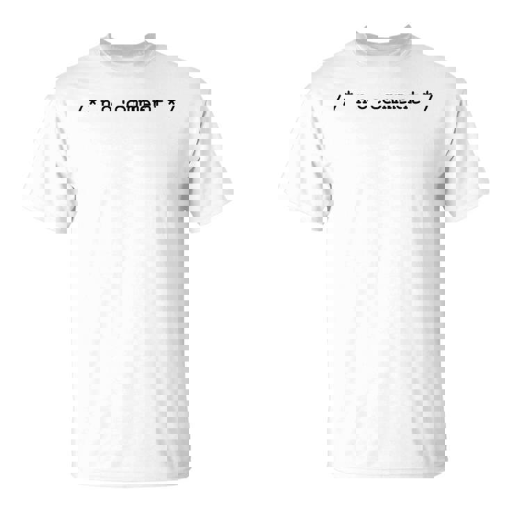 ノーコメントプログラマーtシャツ Tシャツ