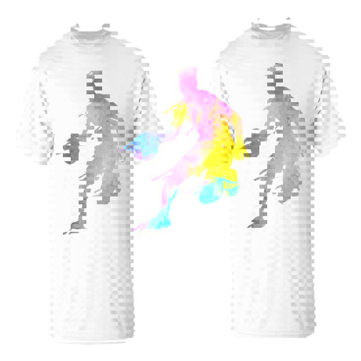 バスケットボール カラフル スプラッター ティーン ガールズ バスケットボール コーチ Tシャツ