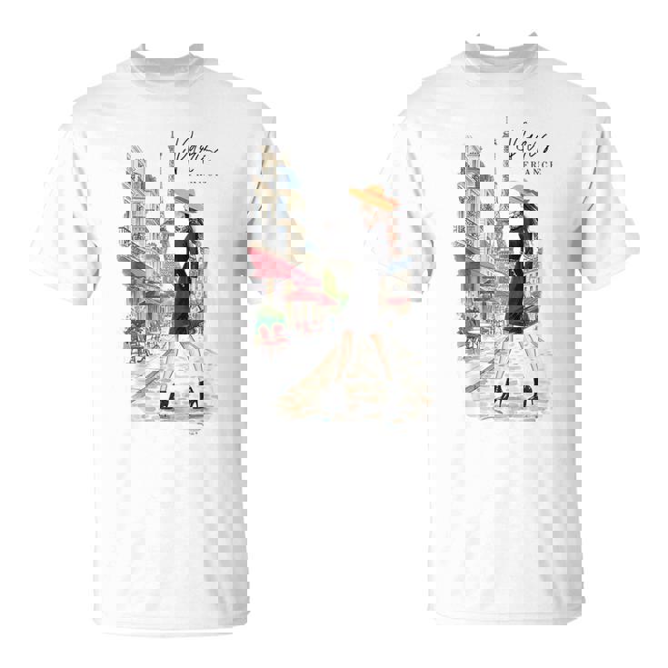 パリジャン エレガンス エッフェル塔 ファッション アート パリ フランス Tシャツ