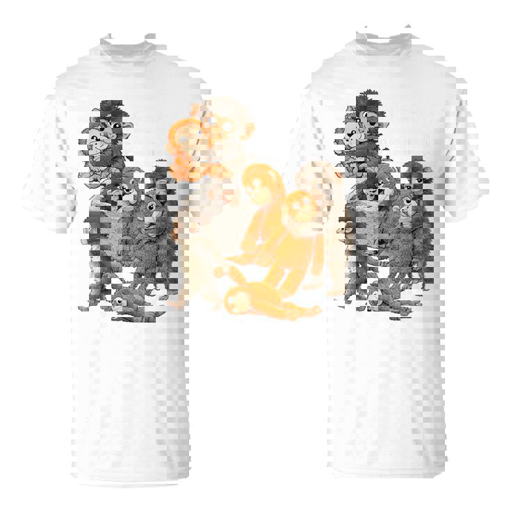 パンチ君 かわいい ポーズ 捨てられた ニホンザル モンキー パンチ Tシャツ