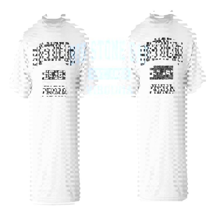 ビッグストーンギャップ バージニアva ヴィンテージ スポーツデザイン ネイビープリント Tシャツ