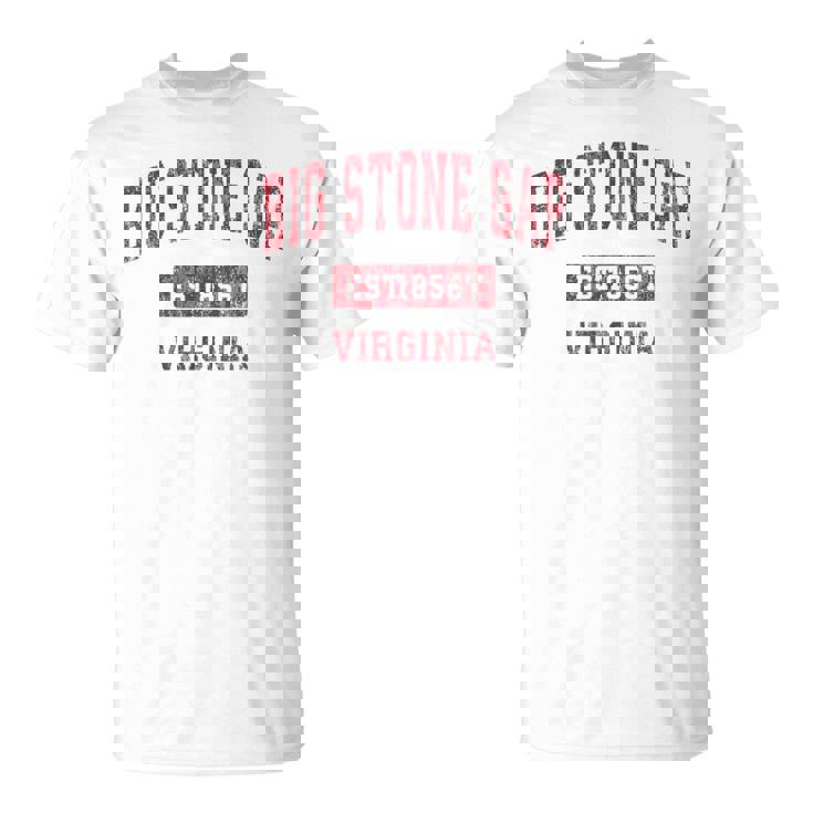 ビッグストーンギャップ バージニアバージニアva ヴィンテージスポーツデザイン レッドデザイン Tシャツ