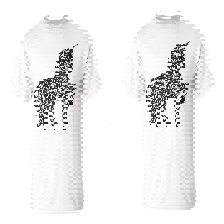 ファンタジーレインボーユニコーンホースファンunicornloverユニコーン Tシャツ