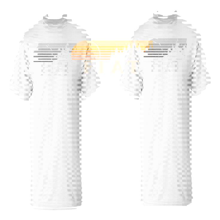 フィアット、Ks ヴィンテージ エバーグリーン サンセット 80年代 レトロ Tシャツ