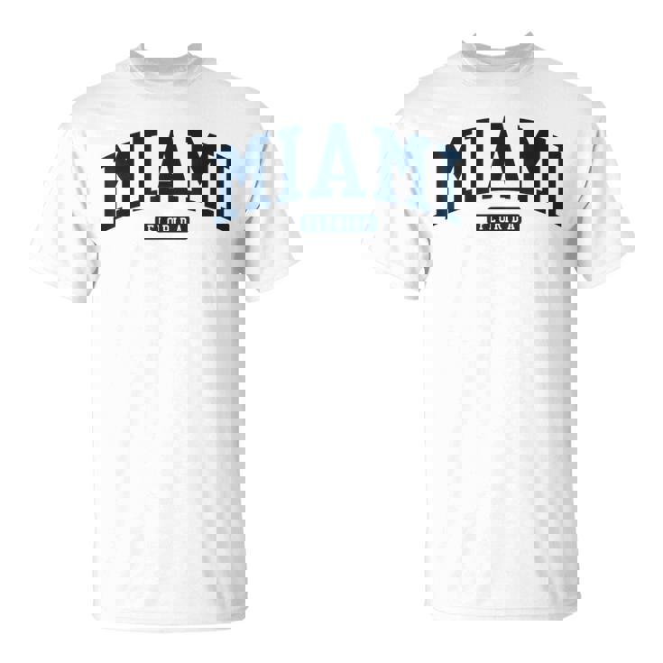 フロリダ州マイアミ Fl カレッジ大学スタイル ネイビー Tシャツ