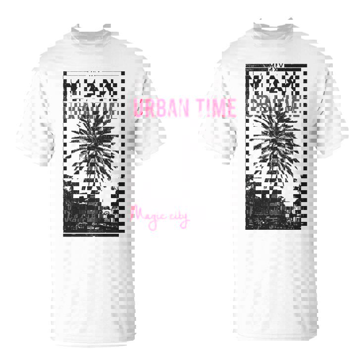 マイアミマジックシティビーチシャツ フロリダ愛好家向け 長袖tシャツ Tシャツ