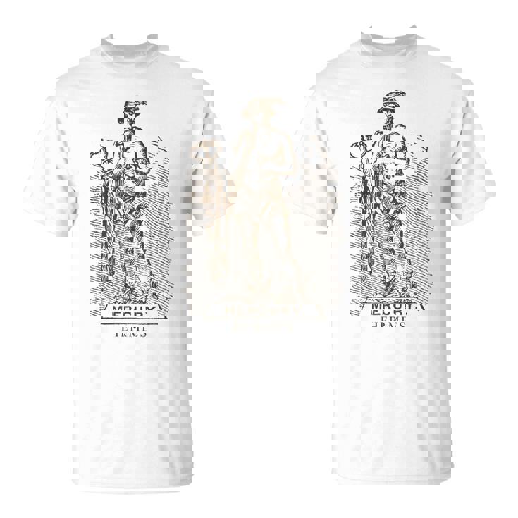 マーキュリー、エルメスの神、泥棒、スポーツ、アスリート Tシャツ