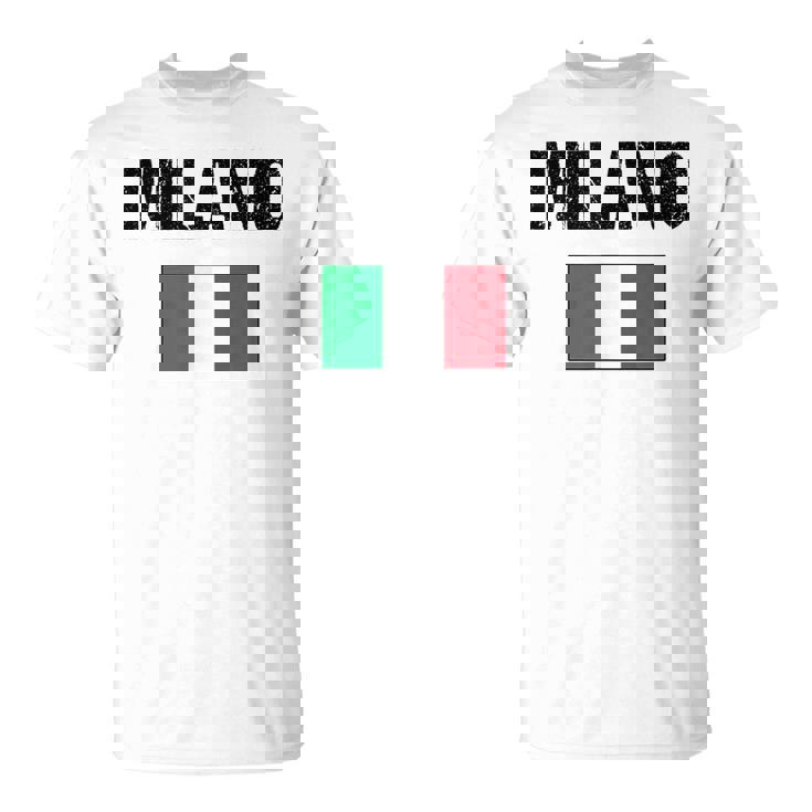 ミラノ イタリア ミラノ イタリー 旗 イタリアン Tシャツ