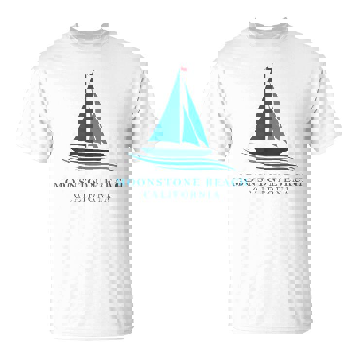 ムーンストーンビーチ カリフォルニア ヨットお土産 Tシャツ