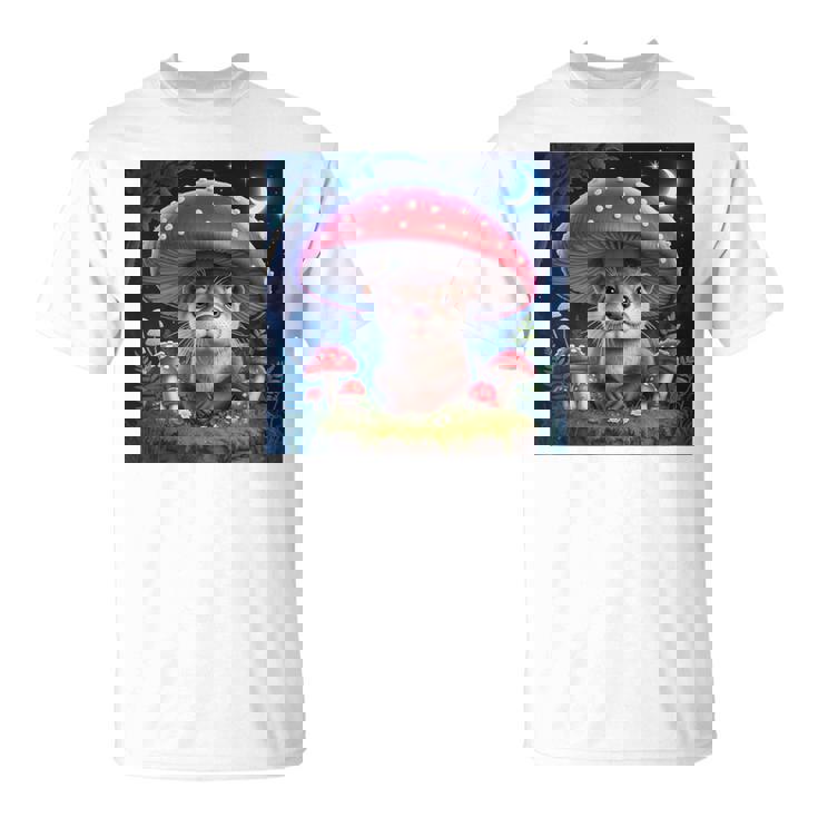 ラッコ コタコアキノコ グランジ 美的ラッコ Tシャツ