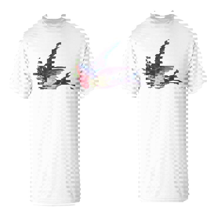 レトロ レディース ヴィンテージ メンズ ツバメ タトゥー デザイン Tシャツ