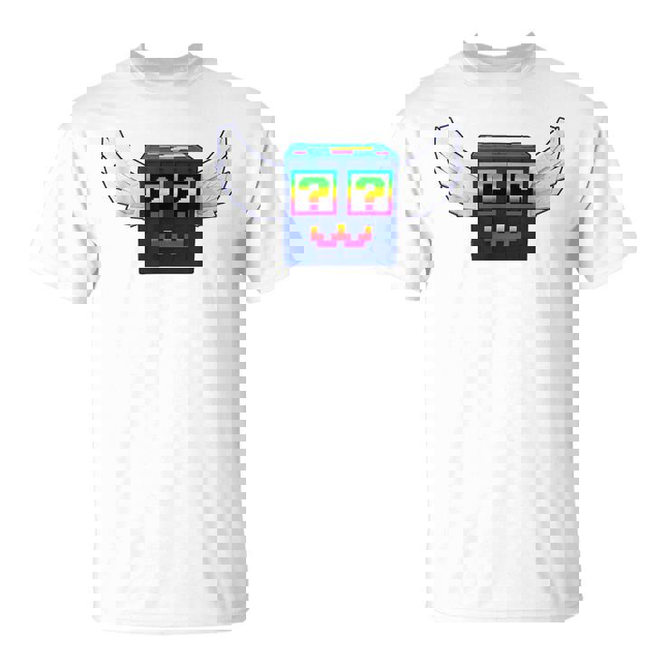 ロックスゲーム内でブレインロットゴッドラッキーブロック4頭脳を盗む Tシャツ