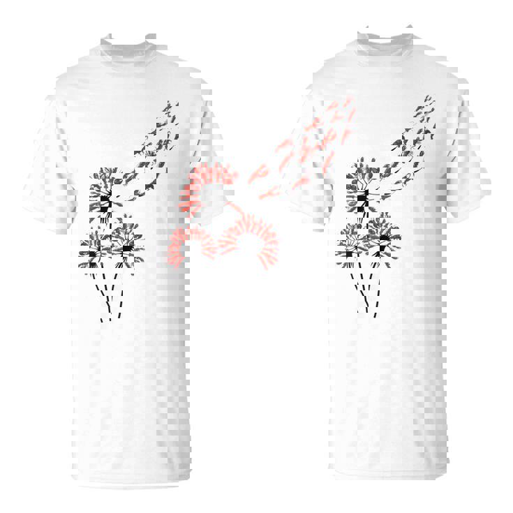 ロブスター愛好家のためのフラワータンポポロブスターシャツ Tシャツ