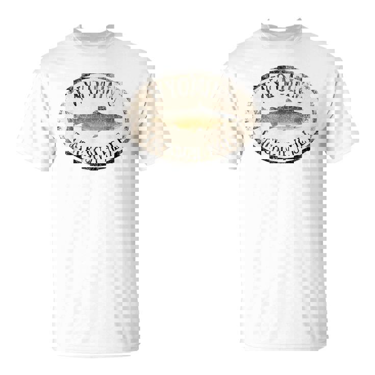 ワイオミング ジャクソン ホール トラウト 魚 フライフィッシング ビンテージ Tシャツ