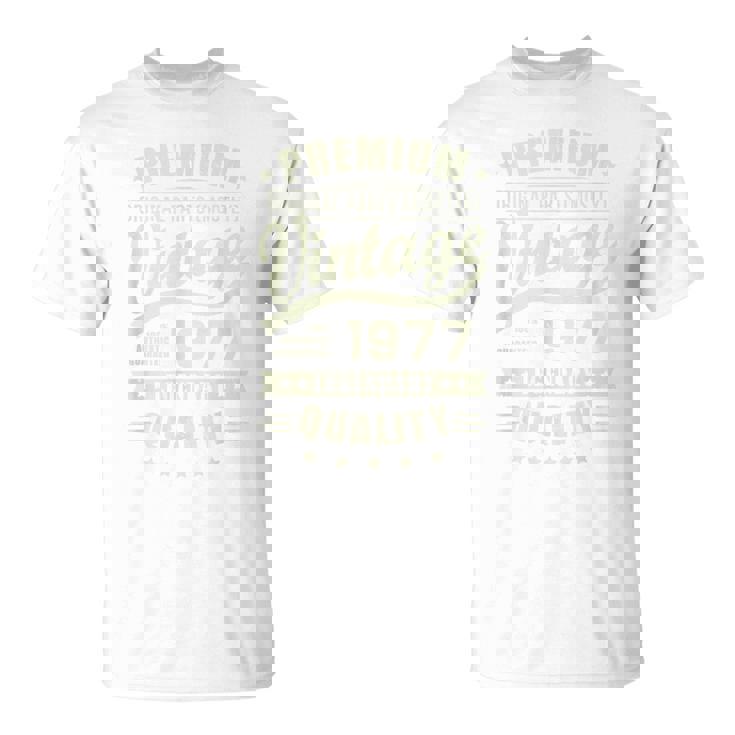 ヴィンテージ 1977 男性用 レトロ 面白い 1977 誕生日 Tシャツ