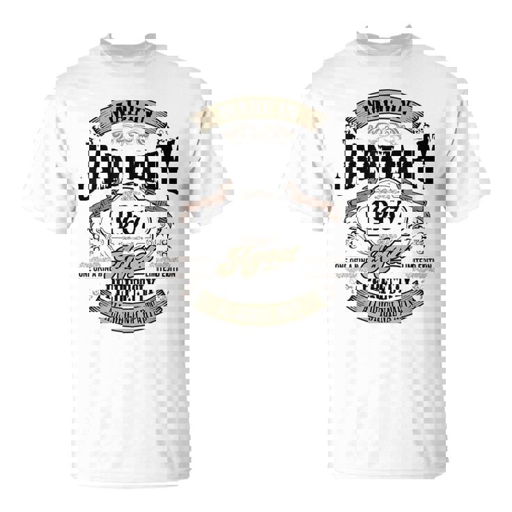 ヴィンテージ還暦伝説 1967年1月 60歳の贈り物 Tシャツ