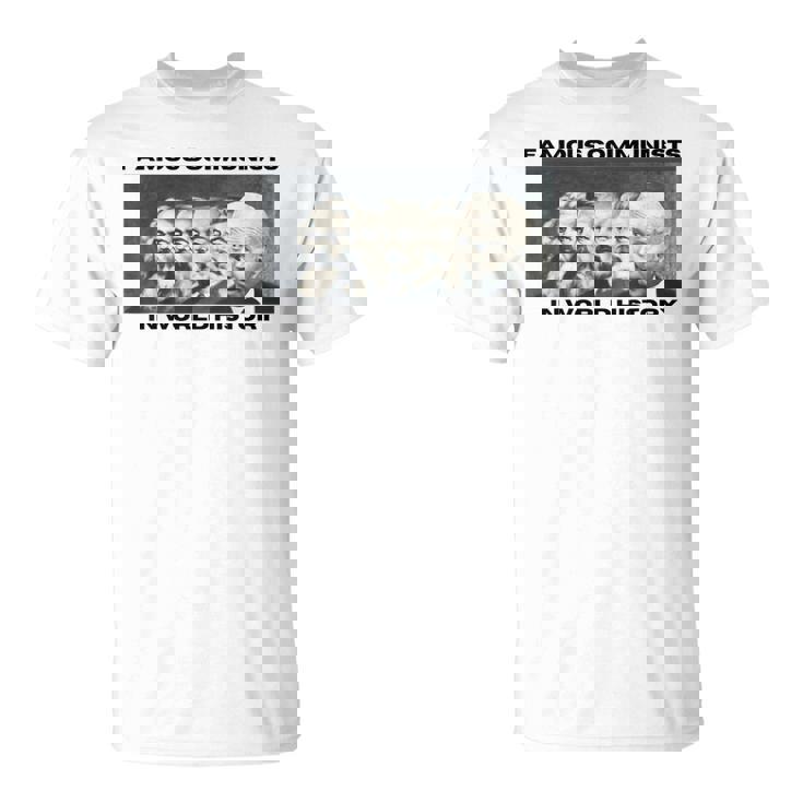 世界史で有名な反バイデン共産主義者 Tシャツ