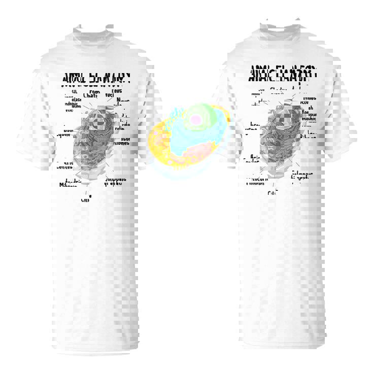 動物細胞の解剖学 生物学者 理科学生 Tシャツ