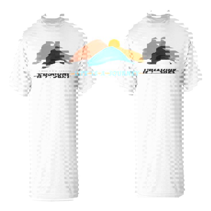 宗教神学 Life Is A Journey 宗教への旅 Tシャツ