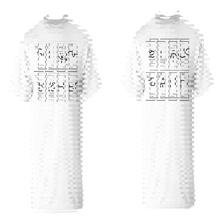 理科 先生 周期表 元素 化学 生物学 Tシャツ