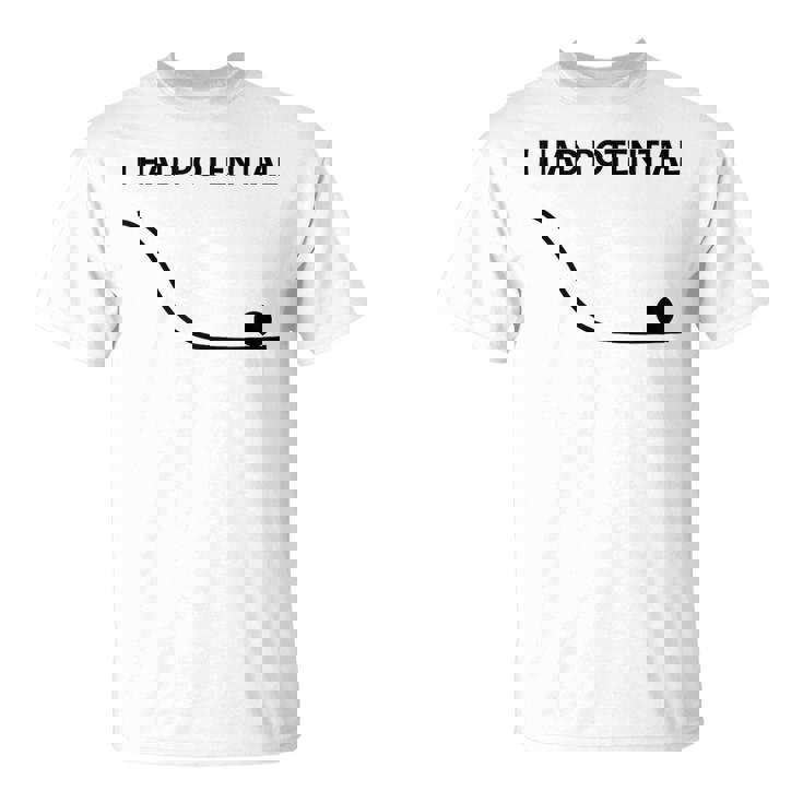 私には面白い物理学の可能性があった Tシャツ