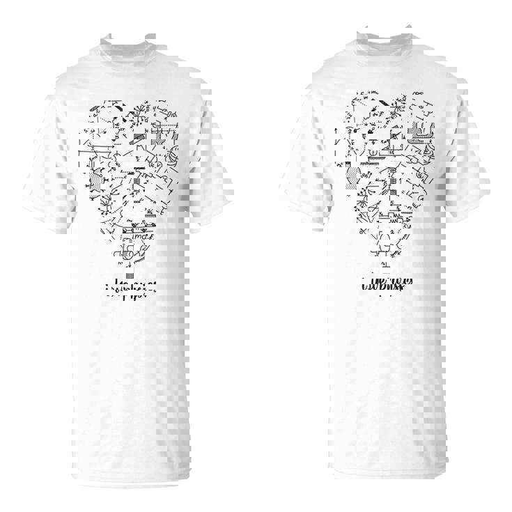 私は物理科学が大好きです数学グラフ数式方程式オタクオタク賢い学生教師 Tシャツ