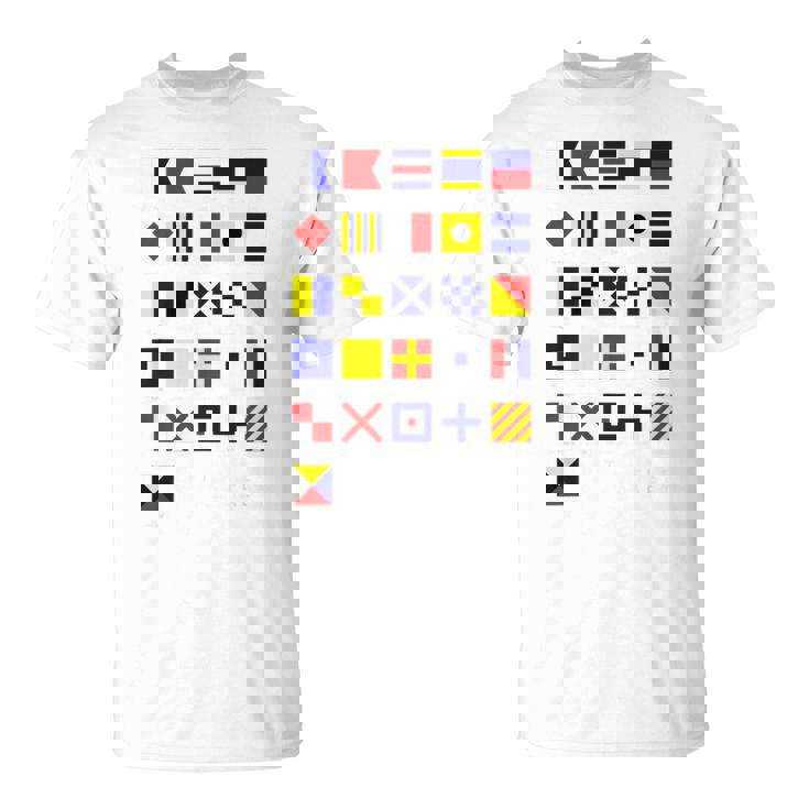 航海信号旗 アルファベット Tシャツ