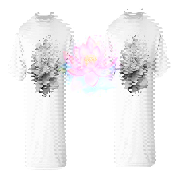 蓮の花 ユリパッド、自然、花、ビューティーアート Tシャツ