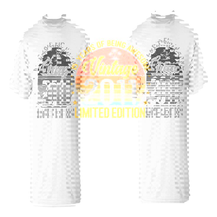 裏面 ヴィンテージ 15 誕生日 デコレーション メンズ 15歳 2011 15歳 Tシャツ