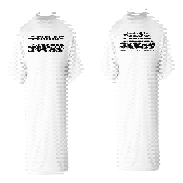 雪だるま ハロウィン コスチューム ごっこ I'm Anowman Tシャツ