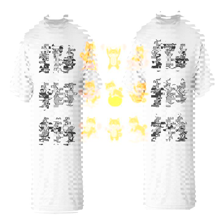 面白いtシャツ 柴犬 筋トレ ジム イヌ グッズ かわいい おもしろ 面白い 服 ネタ おもしろtシャツ Tシャツ