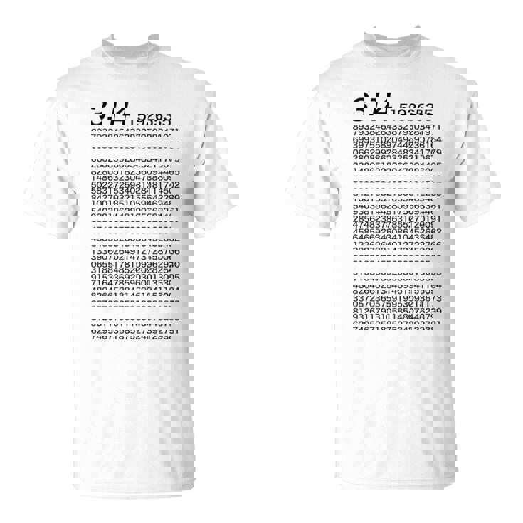 （背中側 バックプリント）314 円周率 パイ《数学》【変なデザイン屋さん】理数系 数字 面白い 長袖tシャツ Tシャツ