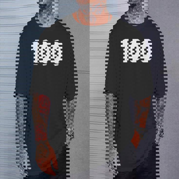 100 数字 サッカー メンズ レディース キッズ ギフト Tシャツ 彼への贈り物