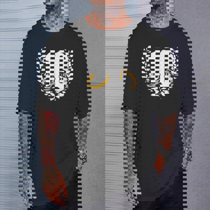 10年目10年目の結婚記念日リース Tシャツ 彼への贈り物