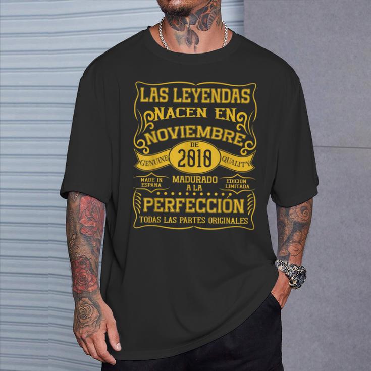 15 Años Cumpleaños Las Leyendas Nacen En Noviembre De 2010 Camiseta unisex Regalos para él