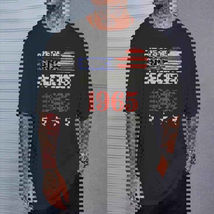 1965年以来素晴らしいヴィンテージアメリカ国旗クラシック1965年8月。 Tシャツ 彼への贈り物