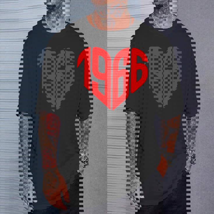 1966 ハート ヴィンテージ 1966年製 ハート型 還暦祝い Tシャツ 彼への贈り物