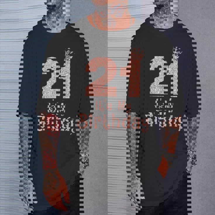 21 It's My Birthday 21歳 Happy 21歳の誕生日 女の子 Tシャツ 彼への贈り物