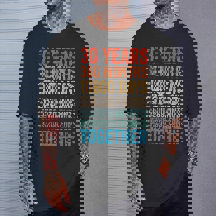 30年記念日 彼 彼女 カップル 30回目の結婚 Tシャツ 彼への贈り物