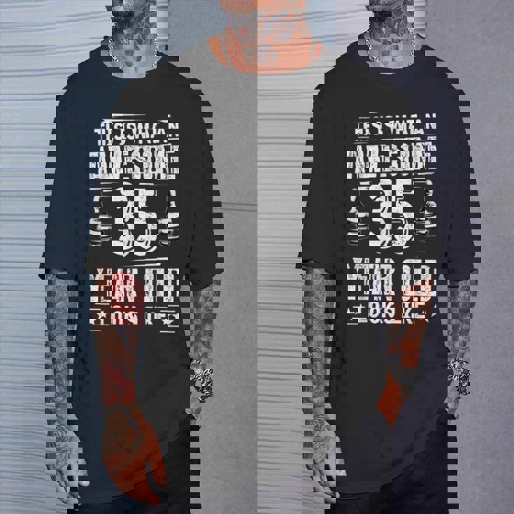 35歳の誕生日プレゼントは私に35年かかりました 良い 面白い 35歳 Tシャツ 彼への贈り物